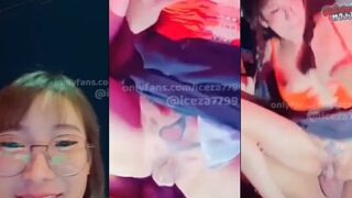 คลิปหลุดOnlyfans น้องไอซ์ Iceza7799 ดาวโอนลี่แฟนโดนล่อหี xxx สาวแว่นหีอูมไลฟ์สดจัดกับเทพเย็ดบนรถ โม็คกระดอจนแข็ง ก่อนเปลี่ยนไปล่อกันเบาะหลัง เอาหีเนียนโหนกขึ้นขย่มควยมิดลำ โยกเย็ดไม่ยั้งจนน้ำแตกสุดฟิน
