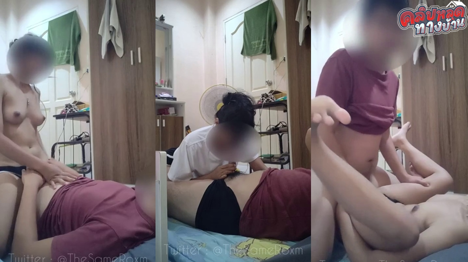 คลิปหลุดทางบ้าน thesameroxm คู่รักทางบ้านตั้งกล้องเย็ดกันโคตรเสียวแม่งลีลาอย่างได้อมควยผัวฟินขย่มควยค่อยๆบนอย่างฟิน นมเล็กแหลมๆน่าเย็ดจัด